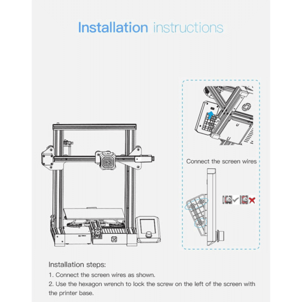 Creality Ender 3 s1 Pro and Max touch screen