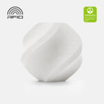 Bambu PLA Matte 3D print sample in Ivory White
